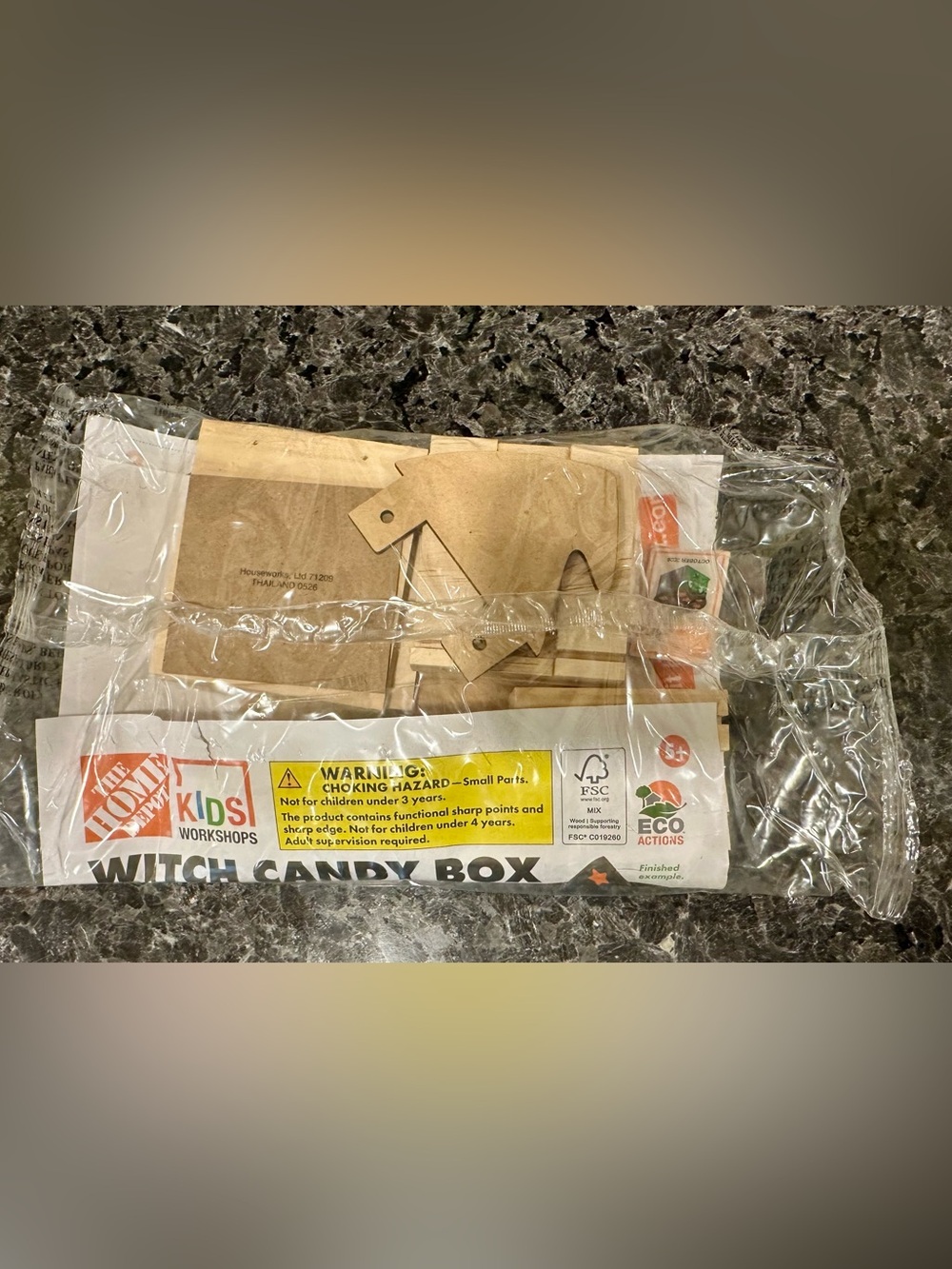 Home Depot Witch Candy Box